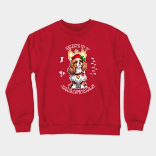 Cavalier King Charles Spaniel Christmas Crewneck Sweatshirt